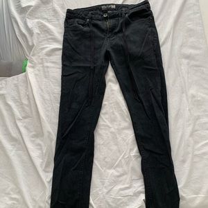 West49 Black Denim Joggers